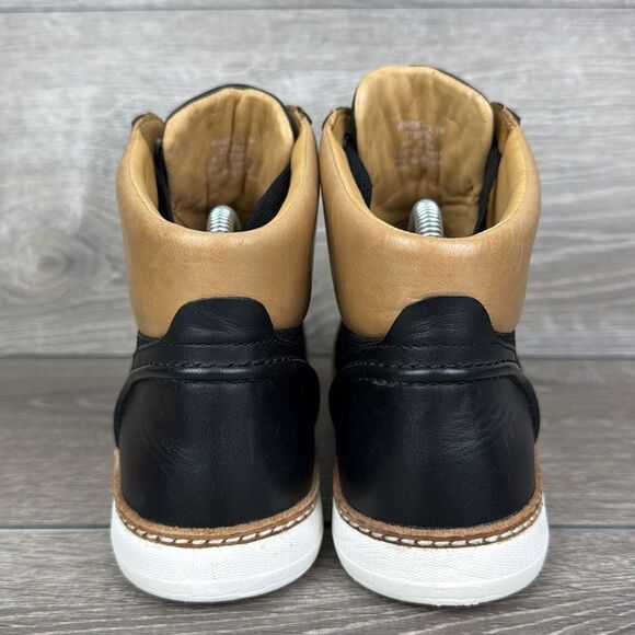 Sperry Top Sider Gold Cup Rey Isla Women’s Sz 9.5 Black Tan Leather Lace Up Boot - Picture 4 of 11